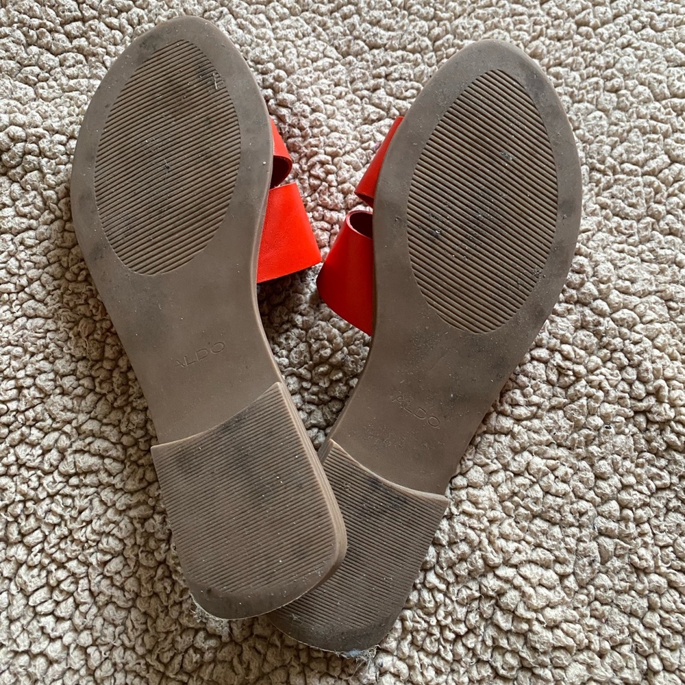 Aldo Red flat Sandals - Picture 3 of 3